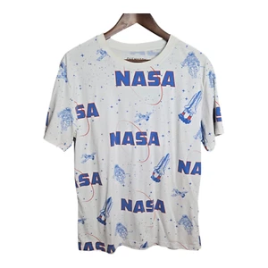 T-shirt NASA chimica stampa grafica spazio manica corta uomo grande - Foto 1 di 5