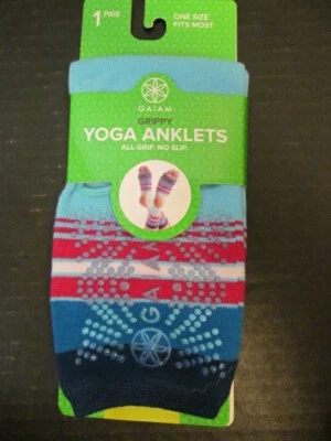 Tobilleras de yoga Gaiam con agarre 1 par talla única Foto 1 de 4