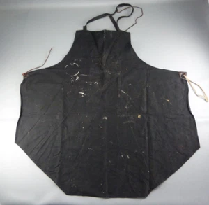 Ancien tablier de travail en coton, atelier, usine, usure du temps. - Picture 1 of 8