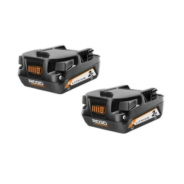 RIDGID AC8400802P 18V Compact Lithium-Ion Battery 2-Pack