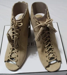 GUESS ONILA LIGHT NATURAL SUEDE SANDAL US 8M - Picture 1 of 7