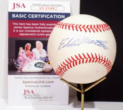EDDIE MATHEWS HOF Signed Autograph Auto OAL Baseball Braves JSA 💎 COA - Image 1 of 4