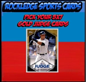 2019 Topps Gold Oversized 5x7 Highlights Aaron Judge Yankees 8/10 - Picture 1 of 31