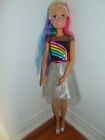 2013 Barbie Rainbow Sparkle Doll Just Play by Mattel 28"