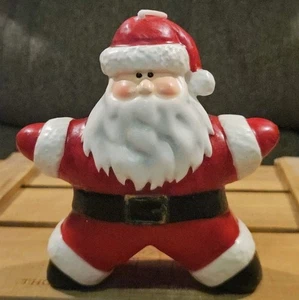 Vintage Wachs Weihnachtskerze Weihnachtsmann unbenutzt 4,5" hoch - Bild 1 von 4