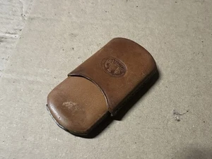 Vintage Leather 2 Piece Lighter Case London -V06 - Picture 1 of 4