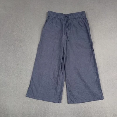 Pantalones para mujer Gloria Vanderbilt pequeños azules pierna ancha capri tejidos elásticos Foto 1 de 4