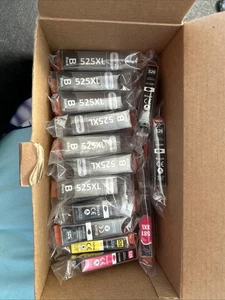 14  x Office World Ink Cartridge 525XL Compatible with Canon mixed coloursSealed - Picture 1 of 5
