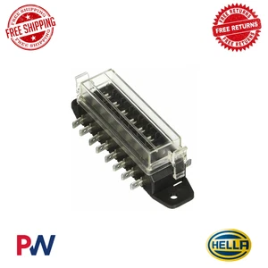 Hella 8-Way Lateral Single Fuse Box H84960111 - Picture 1 of 2