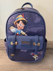 Zaino Disney Pinocchio Wondapop 11" Ecopelle Jiminy Cricket Nuovo X1 - Foto 1 di 5