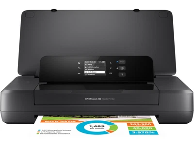 HP OFFICEJET 200 MOBILE PORTABLE PRINTER | GOOD BATTERY | NEW INK + POWER CABLE - Image 1 of 4