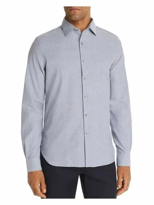 The Men's Store Chambray Classic Fit Shirt Blue-2XL - Image 1 of 3