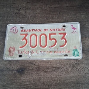 Turks And Caicos Islands Vehicle License Plate Discontinued - Picture 1 of 6