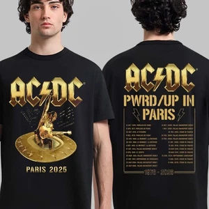 ACDC Paris France PWR Up Tour 2025 Event Tee At Stade De France On August 9 And - Picture 1 of 5