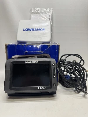 Lowrance HDS-7 Gen2 Touch Fish Finder With Transducer Original Box Papers Cover - Image 1 of 4