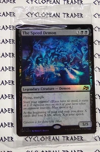 FOIL Prerelease THE SPEED DEMON mtg SELLADO Aetherdrift Mythic Estampado PROMOCIÓN - Imagen 1 de 1