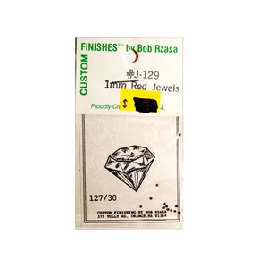 Finiture personalizzate, #J-129, gioielli rossi da 1 mm, 1 dozzina, scala HO - Foto 1 di 1