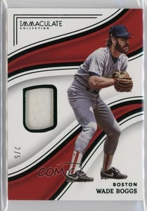 Panini Immaculate Green 2023/5 Wade Boggs #123 Salón de la fama - Imagen 1 de 3