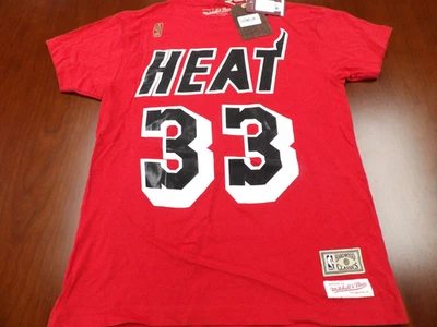 CAMISETA JERSEY ROJO LUTO MITCHELL & NESS NBA MIAMI HEAT ALONZO TALLA S Foto 1 de 4