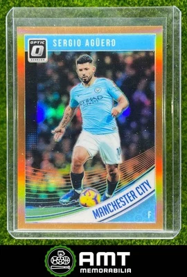 2018 Panini Donruss #37 Sergio Aguero Optic Orange 87/99 Manchester City - Image 1 of 3