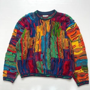 COOGI Pullover 3D Strick 100% Baumwolle Gr. S Herren Mehrfarbig Körperbreite 60cm - Bild 1 von 7