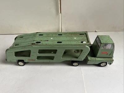 Vintage TONKA 60’s Car Carrier Pressed Steel (16) - Image 1 of 4