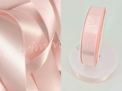 Berisfords Double Satin Width 25mm - 1 inch - Pale Pink 70 Bulk 50 metre Reel - Image 1 of 4