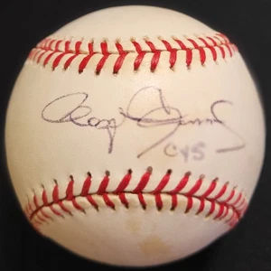 ROGER CLEMENS IP SIGNED AUTOGRAPHED OMLB BASEBALL 5 CY INSCRIPTION NY YANKEES - Picture 1 of 2