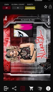 DIGITAL TOPPS SLAM Alexa Bliss Strata25 Legendary - Picture 1 of 1