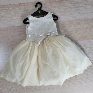 18 Zoll American Girl Puppe 2005 Gala Party Outfit Gold Tüll Urlaub nur Kleid - Bild 1 von 5