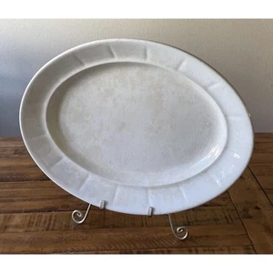 Antique John Alcock oval White platter 18.25” x 13.75” made in England. - Picture 1 of 13