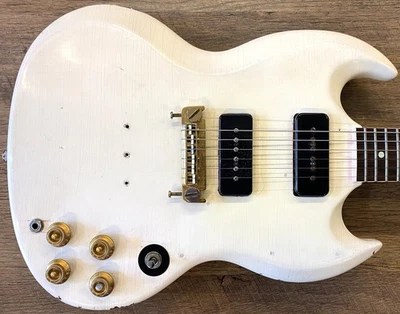 1964 Gibson SG Special White Refinished Electric Guitar with Hardshell Case - Image 1 of 4