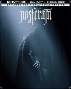 NOSFERATU Steelbook (4K UHD/Blu-ray) 2-disc w/ J-Card & Digital Robert Eggers NM - Picture 1 of 1