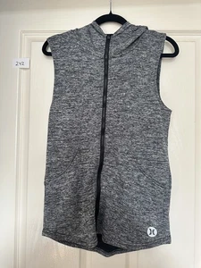 Hurley Size M Vest Hood Activewear Grey - Picture 1 of 4