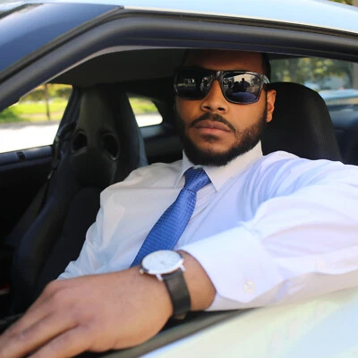 XXL Extra Large Size Polarized Sunglasses for Men Big Head Wide Frame  - Image 1 of 4