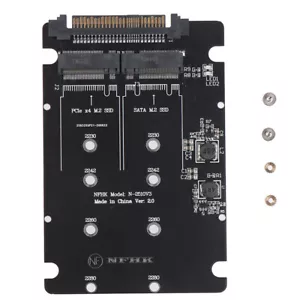 SATA M.2 SSD zu SAS NVMe M.2 NGFF SSD zu SFF-8639 Adapter Konverter DE - Bild 1 von 7