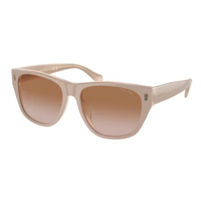 Nuevo en Estuche Original RALPH LAUREN RA 5303 Gafas de Sol Ovaladas Beige Acetato Brillante Foto 1 de 4