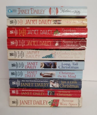 Janet Dailey Christmas Cowboy Romance Lot Western 10 Paperbacks Foto 1 de 4