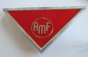 Vintage 1970’s? AMF Bowling Alley Emblem Badge Sign Logo Triangle         01A6 - Picture 1 of 7