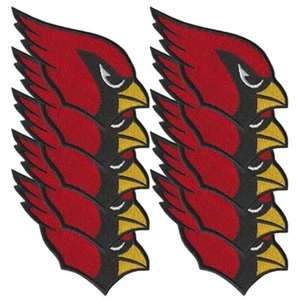 10 pcs Arizona Cardinals Football Sport Logo Size 3.7"x2.8" Iron On Patch DIY - Picture 1 of 12