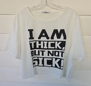 Women's Cropped Top T-Shirt Crew Neck Soft Cotton Stretch Knit Short Sleeve 4XL - Picture 1 of 9