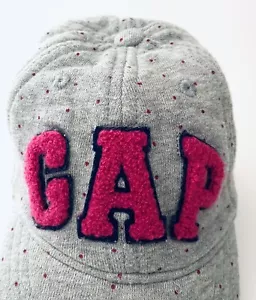 Gap Kids Girls Gray Pink Ball Cap Hat Adjustable Baseball Kids Size S/M - Picture 1 of 4