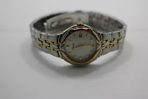 Ladies Seiko 7N82-0AT0 Two Tone Stainless Steel Analog Watch New Battery - Picture 1 of 6