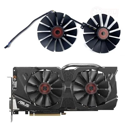ASUS Geforce GTX 980 970 780 STRIX Replacement GPU Fan Set - Image 1 of 4