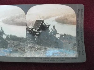 Stereoview Keystone View Co.WWI US Army Tractor Rhine At Coblenz V19234 (O) - Picture 1 of 4