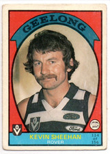 1978 SCANLENS AFL VFL FOOTBALL CARD - 114 Kevin SHEEHAN (GEELONG) Exce