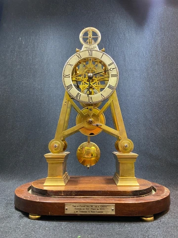 Thwaites and Reed Limited Edition 8 Day Coup Perdu Skeleton Clock 16/100 - 1973 Cover