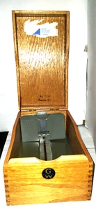 Wernicke Library Solid Oak Card Holder Vintage Organizer - Picture 1 of 9