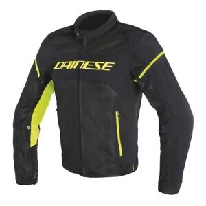 Perforated Jacket Dainese Air Frame D1 Tex Black Fluo Yellow