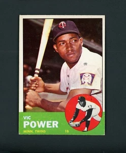 Vic Power 1963 Topps - Minnesota Twins #40 EX-MT - Picture 1 of 2